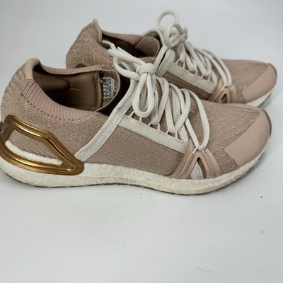 Size 9 Adidas X Stella McCartney Ultraboost 20 Shoes Soft Powder Copper Metallic