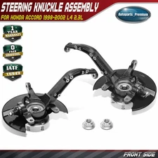 2x Front Left & Right Steering Knuckle Assembly for Honda Accord 1998-2002 2.3L