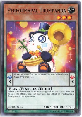 Yugioh - Performapal Trumpanda COTD-EN095 Unlimited - Code of the Duelist