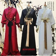 Hanfu Men Ancient Costume Hanfu Folk Dress Emboridery Long Robe Chinese Party