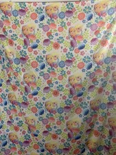 Full Bed Flat Sheet Disney Frozen Anna Elsa Flowers Pretty Colorful