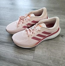 Adidas Women's Supernova 2 Running Shoes 8 Wonder Quartz/Pink Strata/White NEW