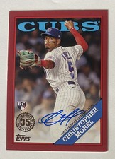 2023 Series 2 1988 Topps Baseball Red #/25 Christopher Morel Auto 88BA-CMO