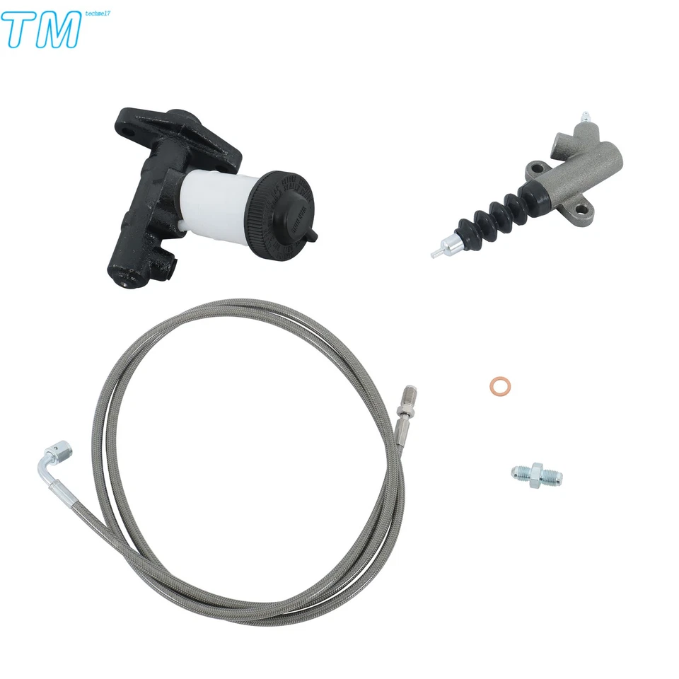 Master & Slave Cylinder & Stainless Clutch Line Kit MC229 For Mazda Miata 90-05 - Image 2 of 4