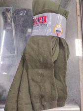 3 Pair DLA Troop Support Fits Med 10.5-11.5Green Boot Socks Antimicrobial Silver