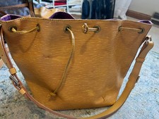 LOUIS VUITTON Epi Petit Noe Shoulder Bag Yell...