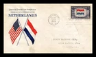US COVER NETHERLANDS OVERRUN COUNTRIES FDC SCOTT 913 GRIMSLAND CACHET