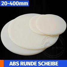 ABS Okrągła tarcza Płyta z tworzywa sztucznego Średnica 20mm-400mm Grubość 1mm-30mm