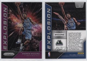 2016-17 Panini Prizm Explosion Purple Prizm /75 Andrew Wiggins #18