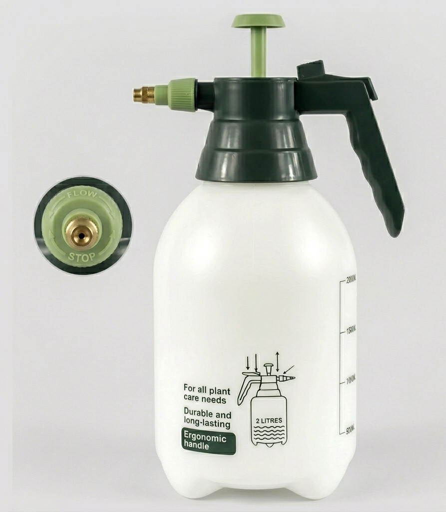 2L Portable Garden Hand Pump Sprayer Pressure Spray Water Bottle Plants Car