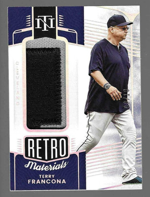 Terry Francona 2022 Panini National Treasures Jumbo Memorabilia Patch 8/10