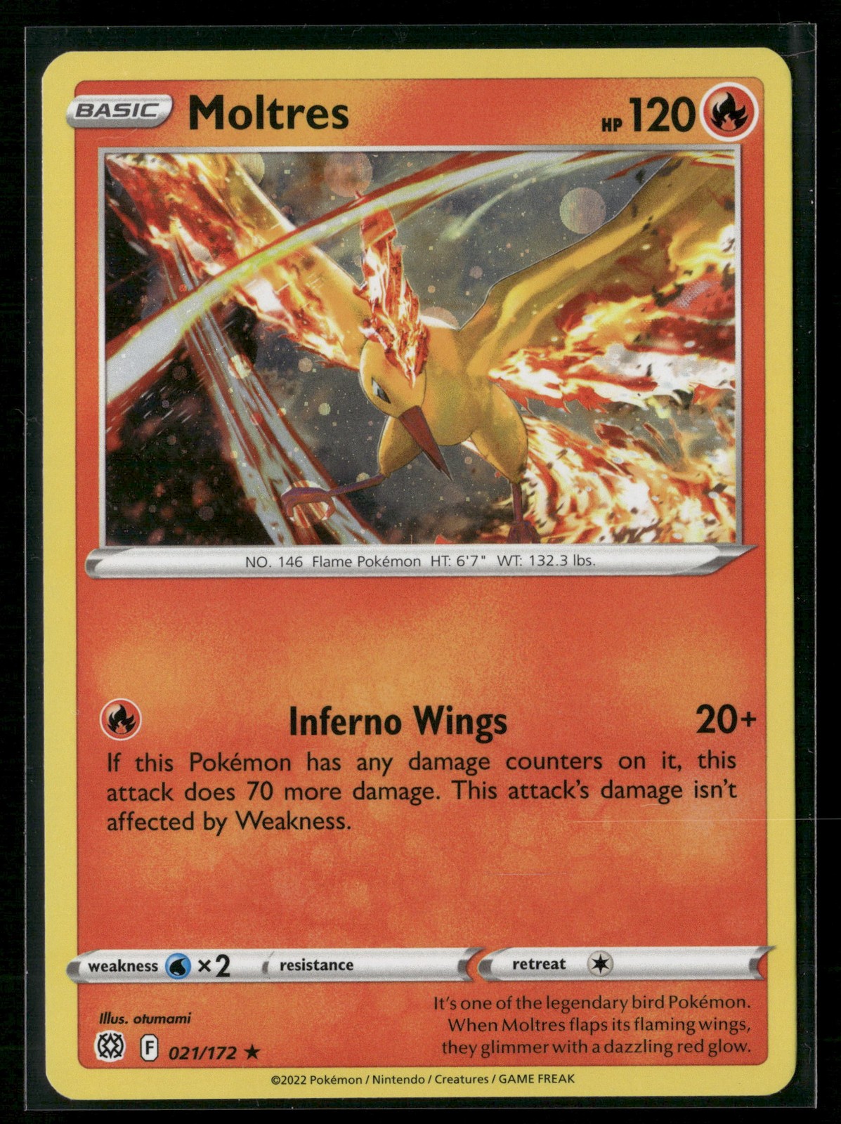 Moltres (Cosmos Holo) Promo Miscellaneous Cards & Products 021/172 NM