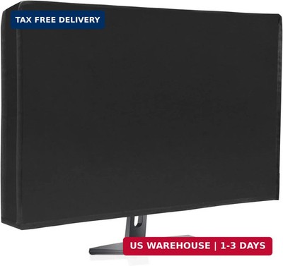 Waterproof Computer Monitor Dust Cover, Luxiv Black Full Body Cover for Computer