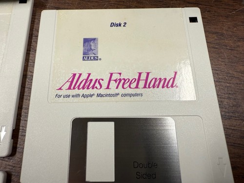 Aldus Freehand - Software 3-1/2" disks - vintage Mac software - S.N. on Disk #1 - Picture 3 of 6