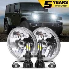 Faros delanteros LED de 7" Inch  para For Jeep Wrangler JK