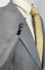 Joseph Abboud Men's Gray Sharkskin Wool Sport Coat Blazer Jacket Sz 48 L