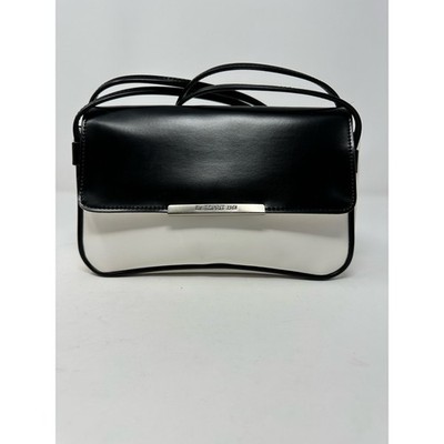 Vintage 90 s NWOT Esprit Black and White Classic Shoulder Bag Double Strap Purse