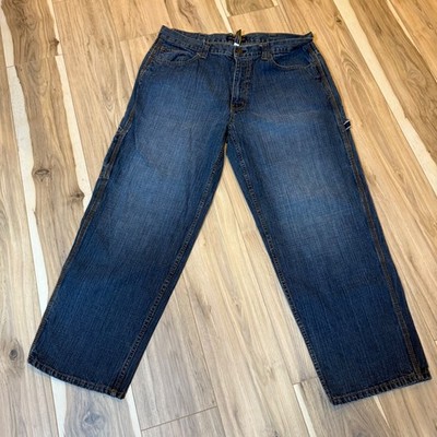 US Polo Assn Mens Jeans W38 L30 Dark Wash Denim cargo vintage Y2K