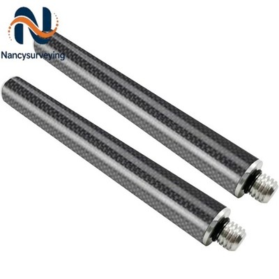 2 Pack 25mm Carbon Fiber Pole Splicing Extension Pole With 5/8 Inch Threaded 