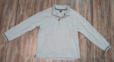 Ariat 1/4 zip mens gray pullover sweater size Large
