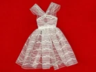 Vintage Mattel 1961 Barbie #987 Orange Blossom Bridesmaid Lace Overdress Only
