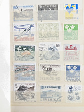 e0857) BRIEFMARKEN aus SCHWEDEN ca 110 Stück, gepflegt in Album