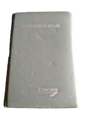 Concorde Leder Bartholomäus Mini Weltatlas 16 cm x 11 cm