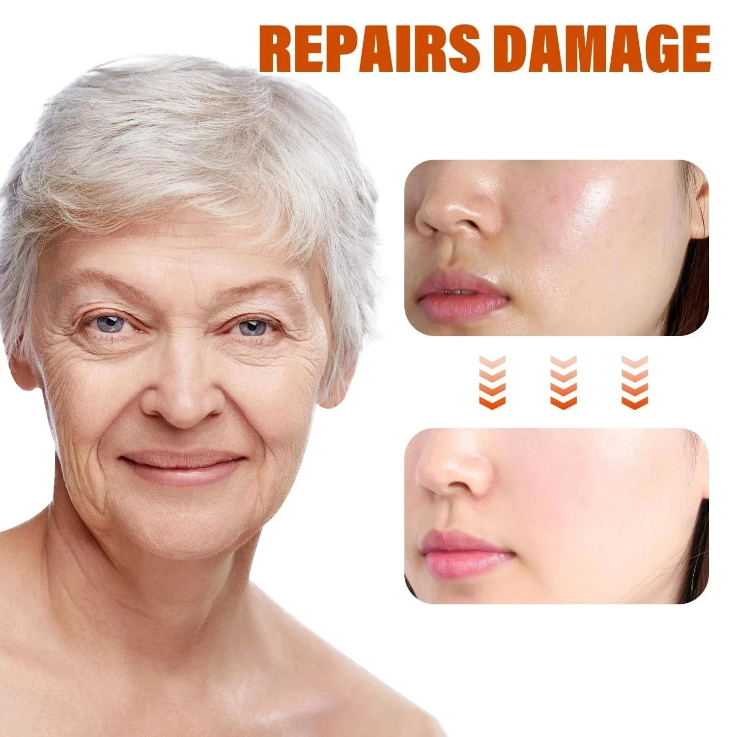Vitamin C Serum for Face Wrinkle & Age Spots Reduction All-In-One Hydrating A