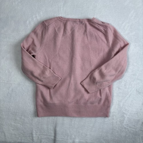 Express Cashmere Pink Long Sleeve Button Up Cardigan Sweater Girls L Distressed - Picture 6 of 9