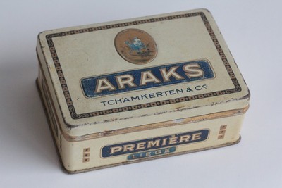 Zigarettenschachtel Blech ARAKS Tchamkerten & Co. Premiere (64082)