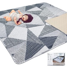 TANOSHII Baby Play Mat for 50"x50" Playpen, Machine Washable Kids Mat, Cotton...