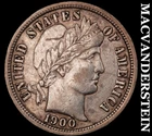 1900-S Barber Dime - Scarce  Almost Uncirculated  Lustrous  No Reserve  #J9746