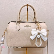 NWT Coach Rowan Satchel Bag In Signature Leather CCD50 Oat