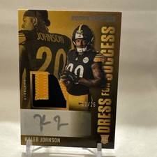 2025 Panini Rookies & Stars Kaleb Johnson Dress For Success RC Patch Auto 11/25