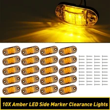 20X Amber LED Car Truck Trailer RV 2.5" Side Marker Lights Clearance Lamp OXILAM