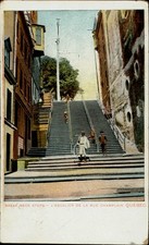 Break Neck Steps Quebec City Quebec vintage postcard s353