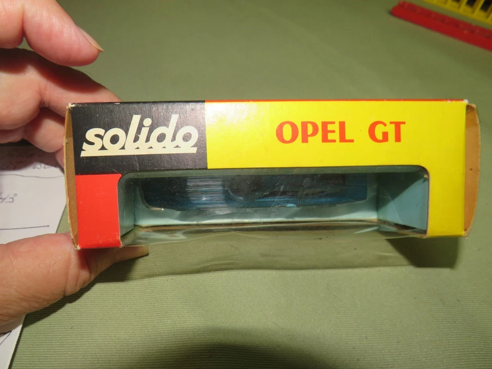 OPEL GT 171 VINTAGE SOLIDO AÑOS 60 COMO NUEVO EN CAJA 1/43 HECHO EN FRANCIA RARO COLOR AZUL Foto 3 de 4