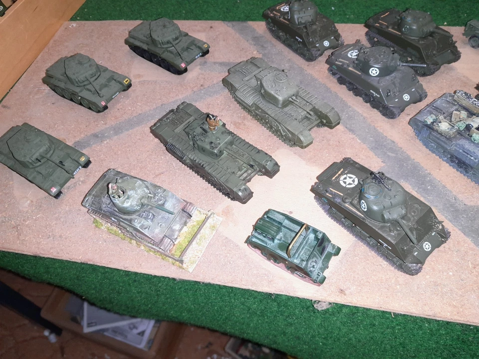 WW2 Konvolut GB Army Panzer LKW Abschlepppanzer  1 72 / 76 20mm bemalt gebaut - Bild 3 von 4