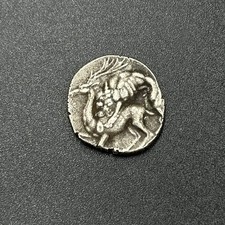 Genuine Ancient Greek Roman solid silver Old Coated Coin In Great Condition