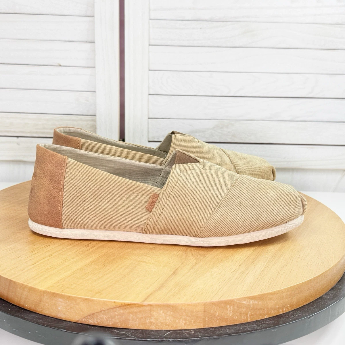 Men’s Toms Suede Dress Shoes Tan/Light Brown Sz 12 Toms Corduroy Shoes In Men main image 2