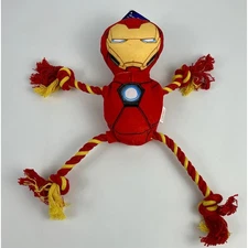 Marvel Avengers Iron Man Rope Limb Plush Dog Toy Fetch for Pets FFP16511 NWT