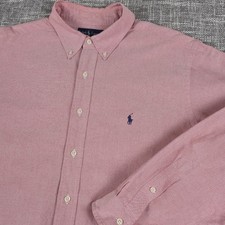 Ralph Lauren Polo Men's Classic Fit Pony Red Dress Shirt 18 36/37