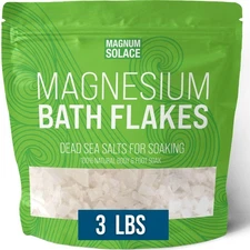 Magnesium Flakes for Bath - Magnesium Chloride Flakes - Dead Sea Salts for Soaki