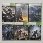 Halo Xbox 360 Series 6 Game Bundle - Anniversary, 3, ODST, Wars, Reach, 4 Tested