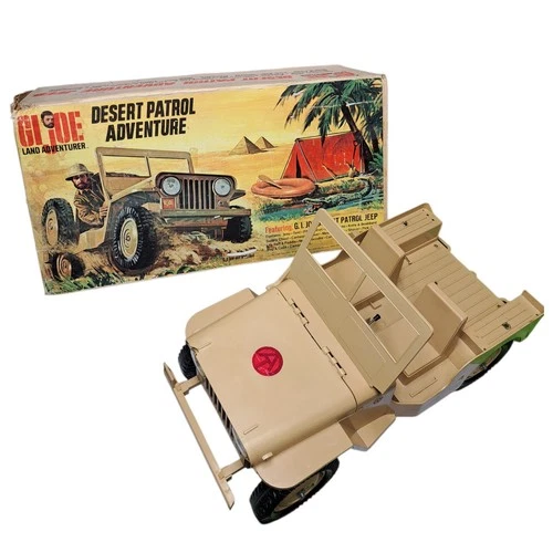 Vintage 1970's G.I. Joe Land Adventurer Desert Patrol Adventure 12 Inch Playset