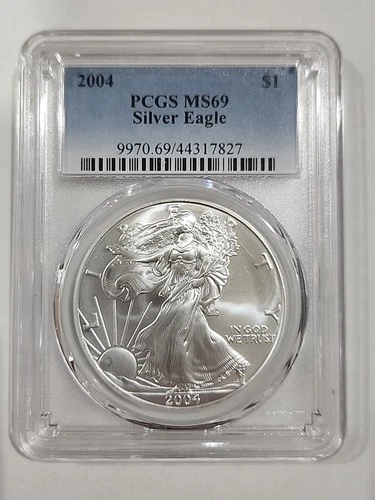 2004 American Silver Eagle PCGS MS69