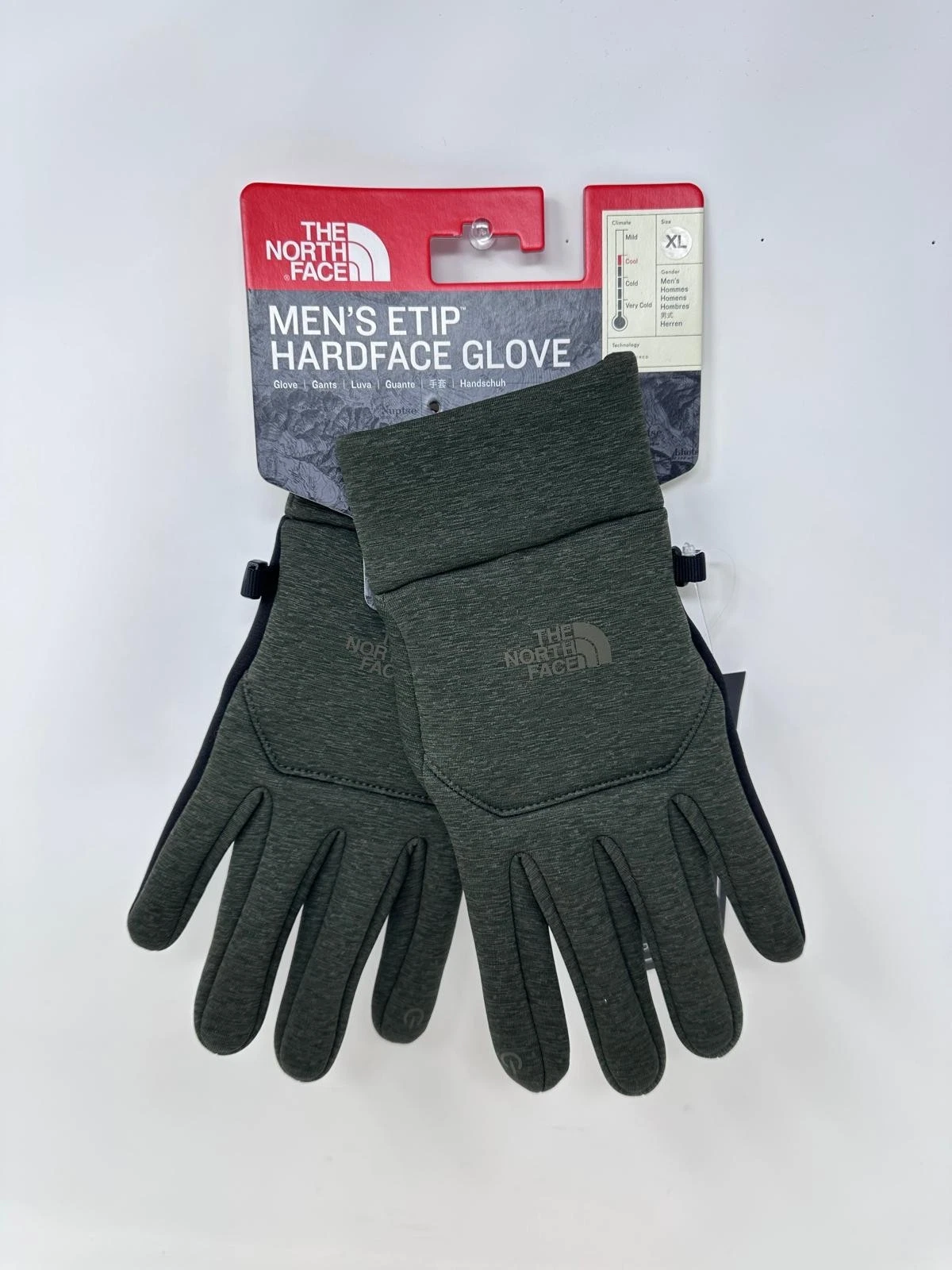 The North Face Men's Etip Hardface Gloves - XL, Dark Green/Black, Q2(C972T)