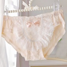 Japanese Sweet Girls Lace Panties Briefs Low Waist Students Princess Underpants