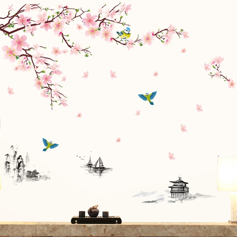 "Flower Wall Stickers for Nursery Easy to Apply and Remove PVC Decals