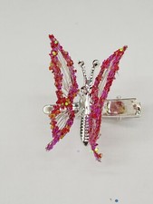 Red Butterfly Hair Clip Moving Wings Like The 90s